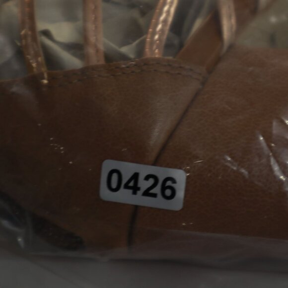 Anthropologie Raphaella Booz Copula Heels Womens 6 Rose Gold Bohemian NYE Retro - Picture 11 of 12